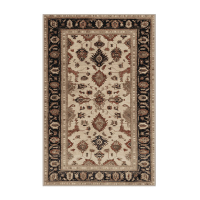 Machine Washable Persian Brown Area Rug