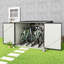 Marjorie 4 bikes-6 ft. W x 7 ft. D Metal Pent Bike Shed