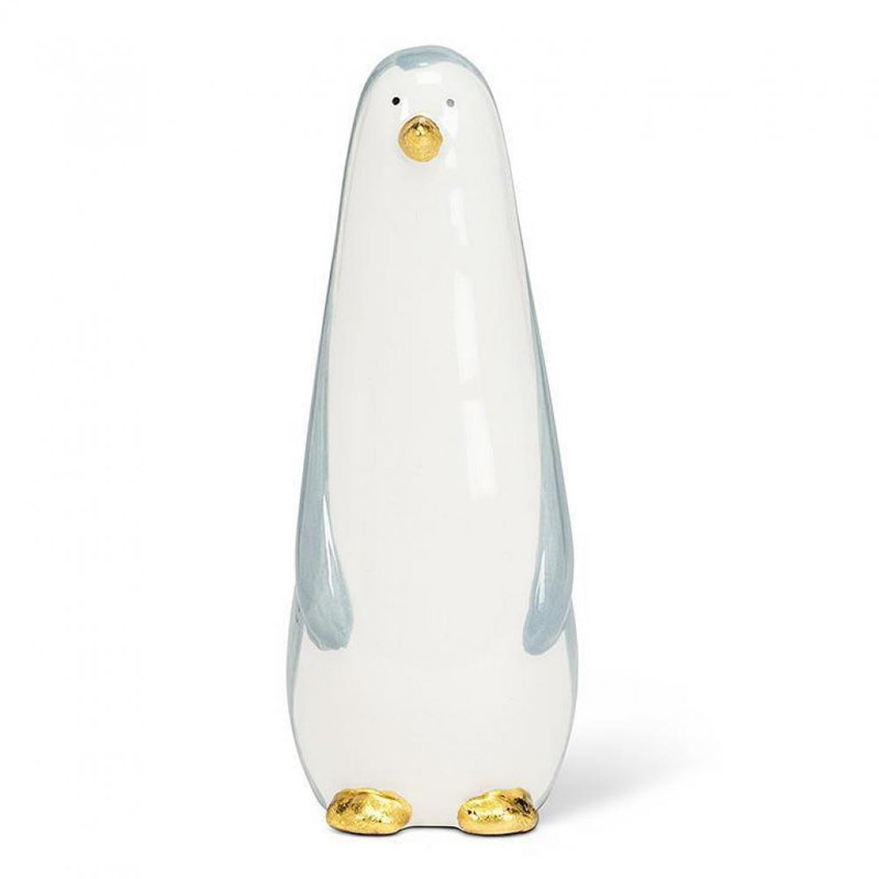Figurine pingouin, H 6,5 po x l 2,5 po x P 2,5 po
