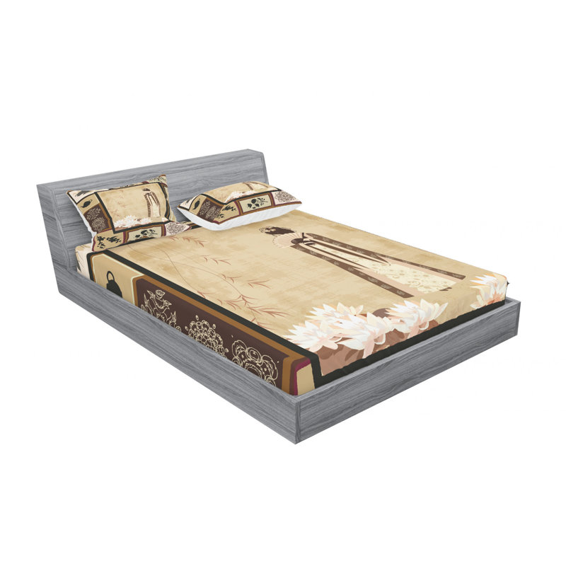 Ensemble de draps traditionnel, Ensemble de draps pour lit double avec un drap-hou