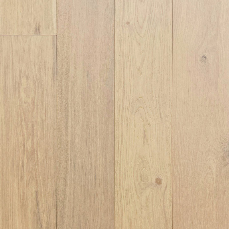 Planchers de bois franc d'ingénierie en chêne européen T 1/2 po x l 7,5 po / boîte 23,32 pi2 / boîte - Sable blanc par Golden State