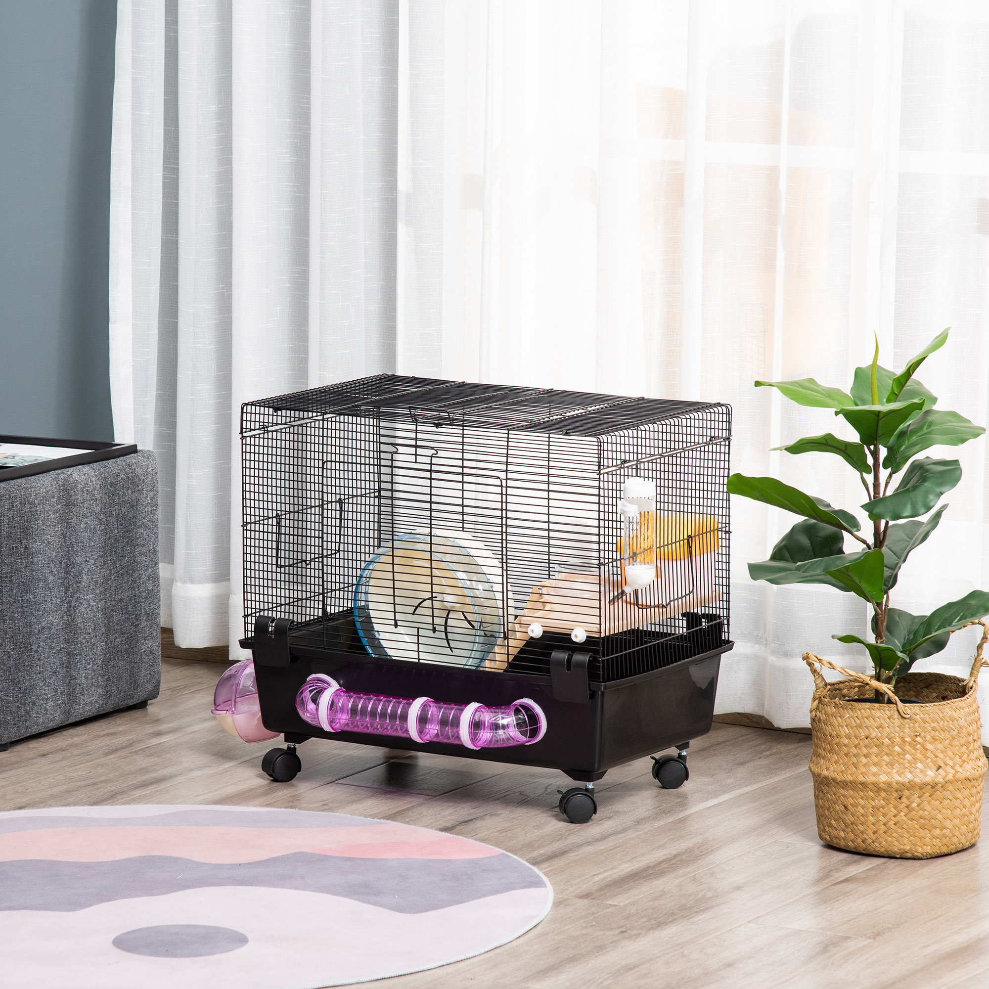 View of Archie & Oscar™ Lupo Weather Resistant Hamster/Gerbil Cage with Ramp ...