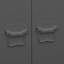 Bertrame Industrial Wardrobe 90x50x180 cm Metal-1690364250
