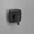 Modern Single-Handle 2-Spray Rainfall Square Shower Faucet Set With Tub Spout Combo In Matte Black Valve Included