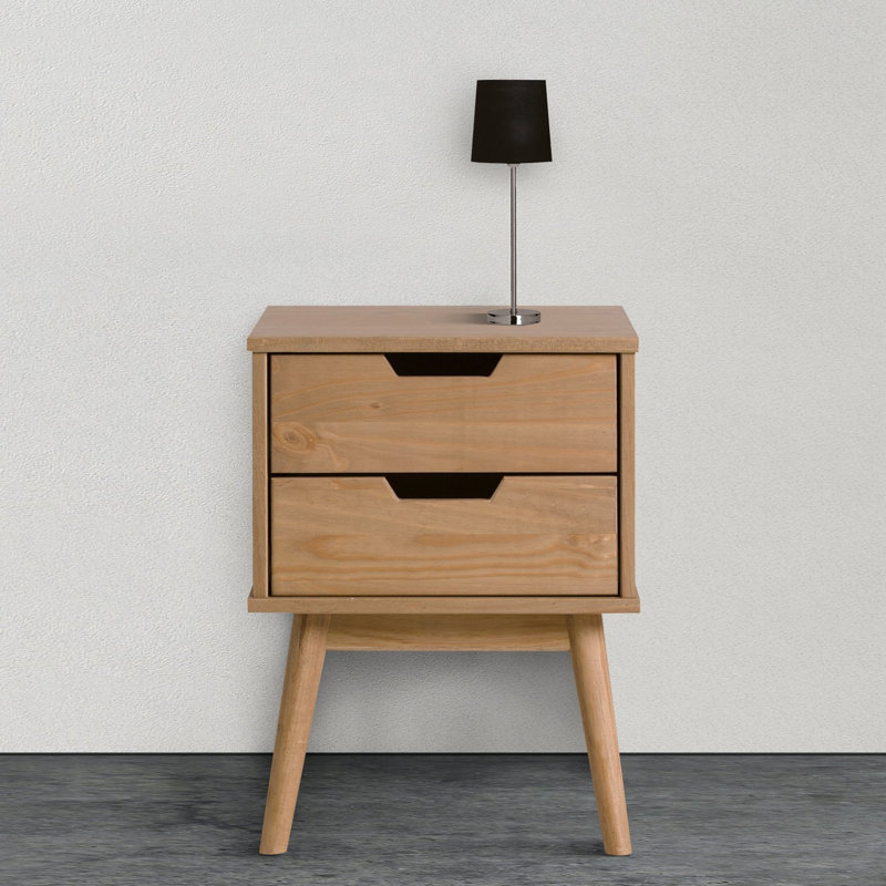 Trujillo 40cm W Solid Wood Bedside Table