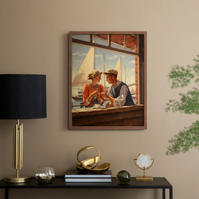 NAUTICAL Series DCXL III, reproduction encadrée - bois massif