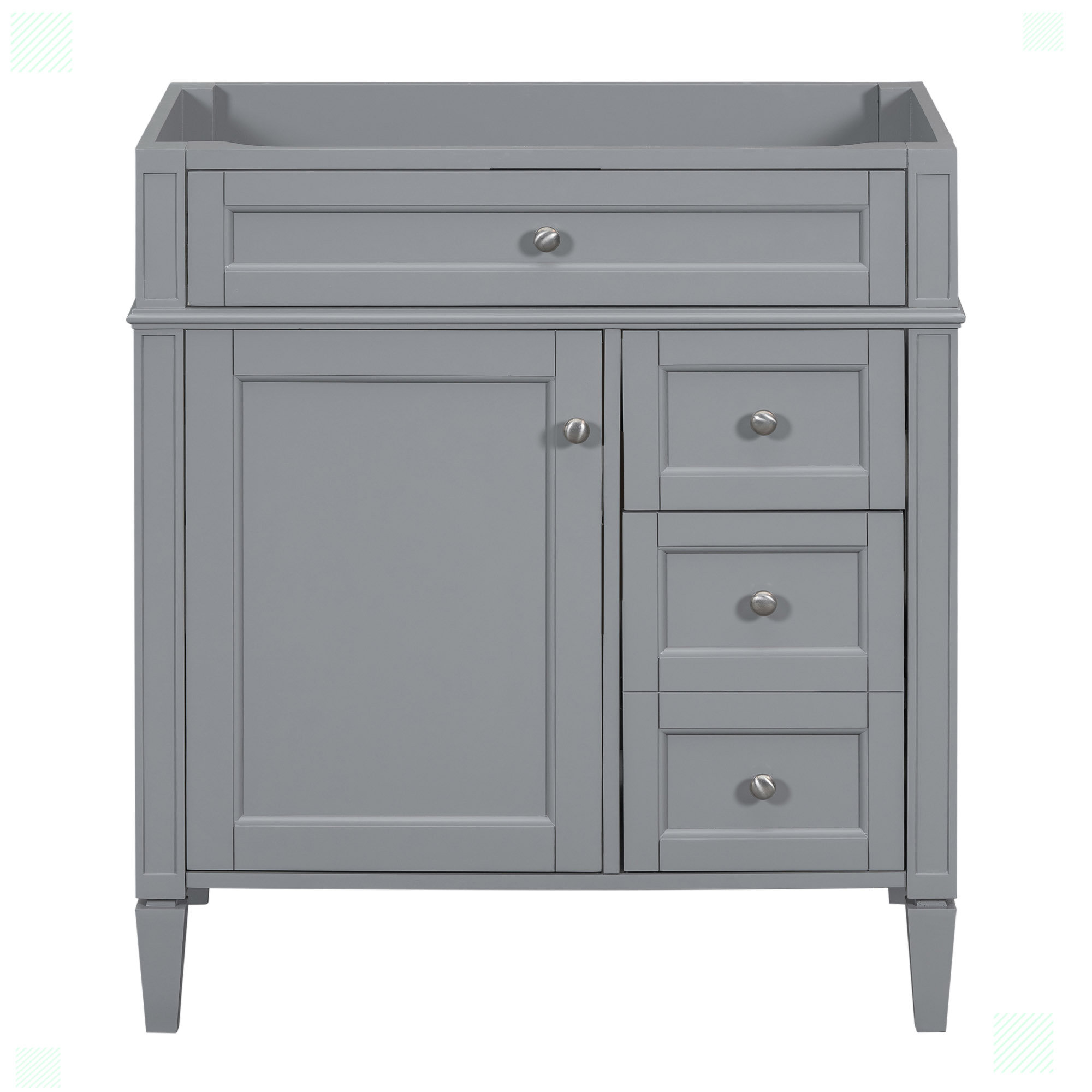 Alcott Hill® Wendell 30'' Bathroom Vanity without Top Sink, Modern ...