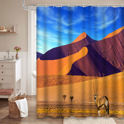 Rideau de douche South Road Desert Sunset