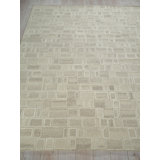 Soho Hand Tufted Wool Abstract Area Rug in Natural Beige/Ivory