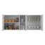Armoire murale Sitka, deux cloisons spacieuses, quatre portes-422417334-423578951