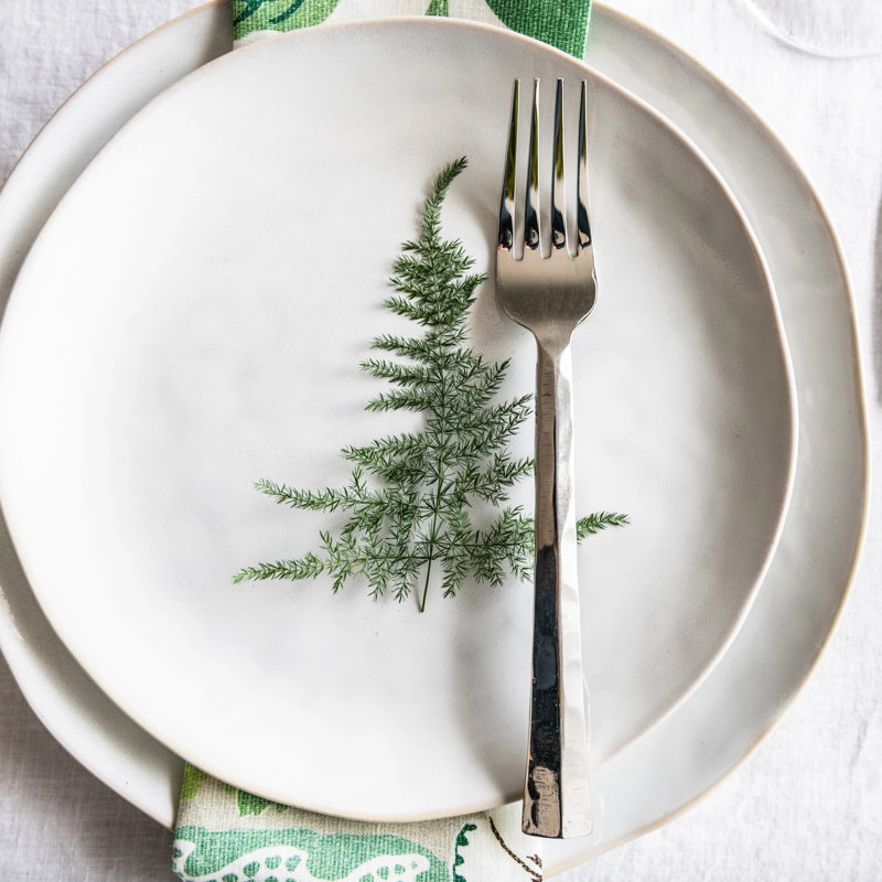 Burlington Handmade Stoneware Salad/Dessert Plate, Cloud