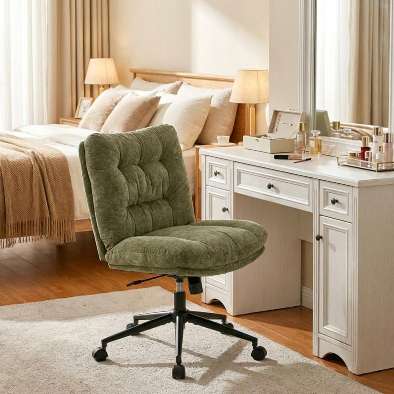 Faux Leather Accent Chair, Green