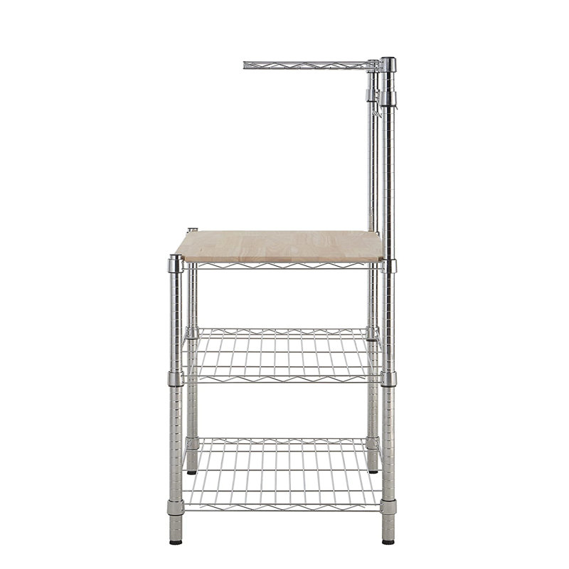 Chestertown Metal Standard Baker's Rack with Microwave Compatibility