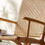 Chaise berçante simple en bois massif-100997888