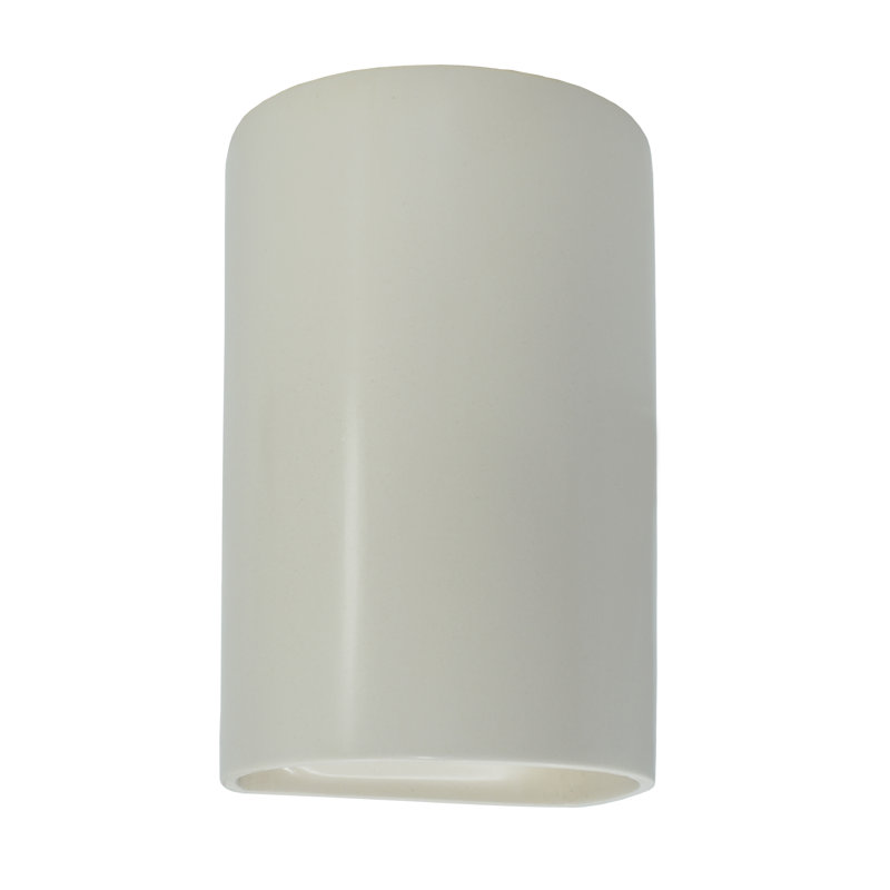 Ranks 1 - Light Flush Mounted Sconce, Matte White, Incandescent (Not included), 9.5" H x 5.75" W x 4"D