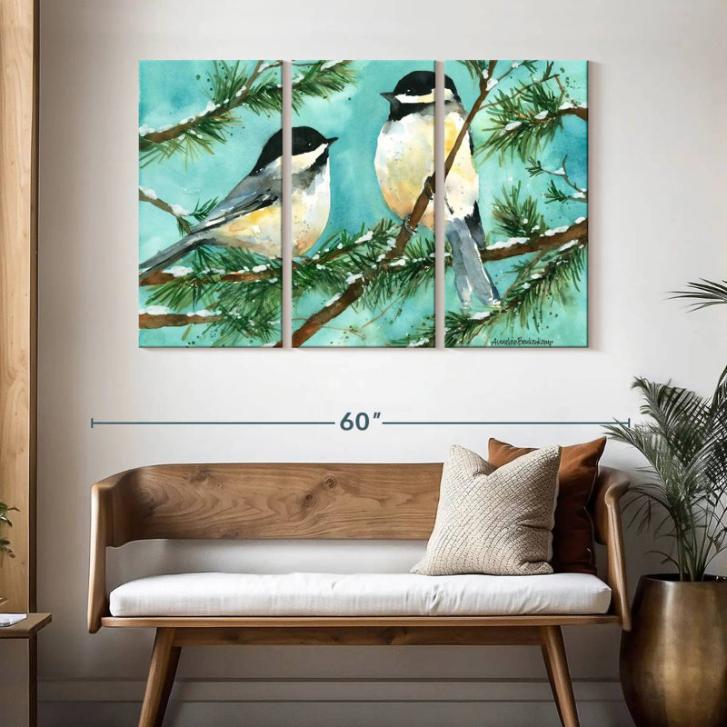 Chickadee Chat, 32" H x 50" W