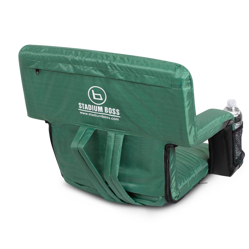 Siège de stade inclinable avec coussin , Vert