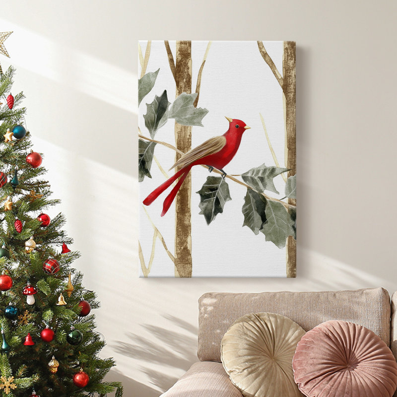 Art des Fêtes de Noël - Toile tendue avec châssis CEC, H 18 po x l 12 po