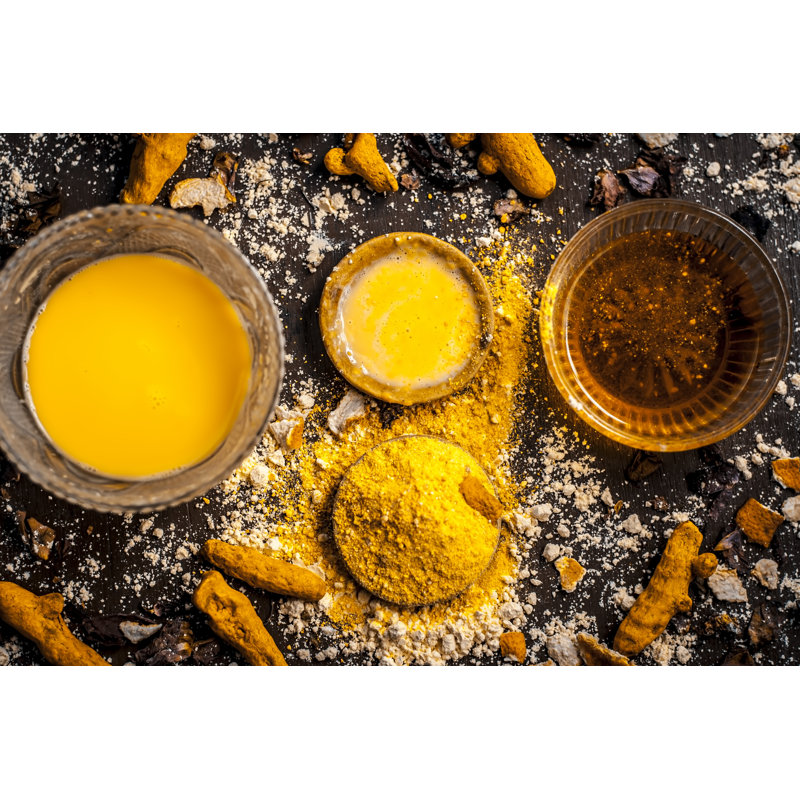 Close Up Of Ingredients Of Ayurvedic Treatment by Mirzamlk - Wrapped Canvas Print, 30cm H x 46cm W