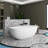 66.9'' x 29.5'' Freestanding Soaking Solid Surface Bathtub