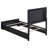 Jelissa Wood Twin LED Panel Bed Black-94438238-104340582