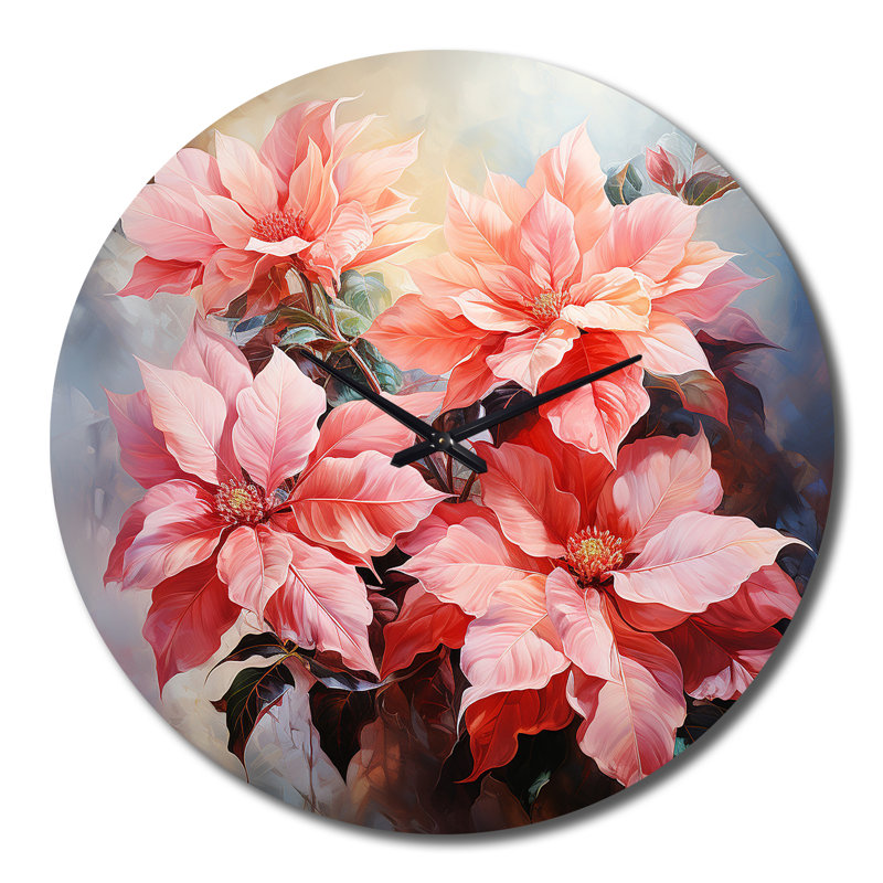 Ciacelli - Horloge murale florale, Grand