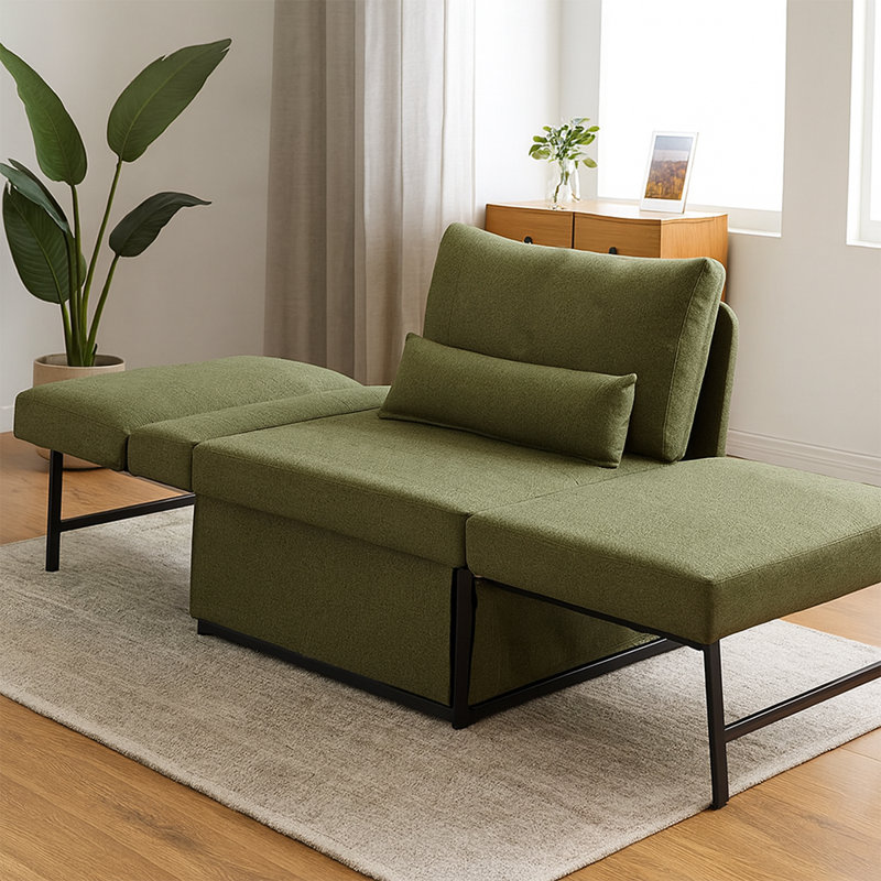 Fauteuil d'appoint convertible 4 en 1, Vert