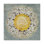 « mandala plaisir iv jaune gris », reproduction de peinture à l’aquarelle sur toile tendue