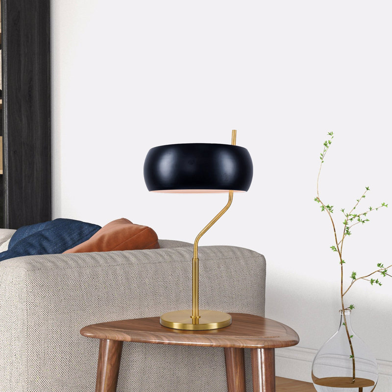 Petite lampe de table minimaliste en bois à intensité variable pour petite table de chevet