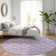 Machine Washable Indoor/Outdoor Xhevrie Purple Rug