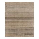 Flatweave Silk and Wool Geometric Area Rug