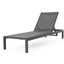 Chaise d'extérieur grise - Design ergonomique et respirant