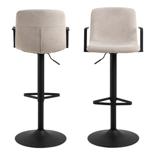 Pablo Swivel Upholstered Adjustable Height Counter Stool