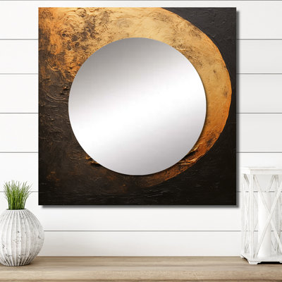 Kotryna - Miroir mural carré lune pour chambre à coucher