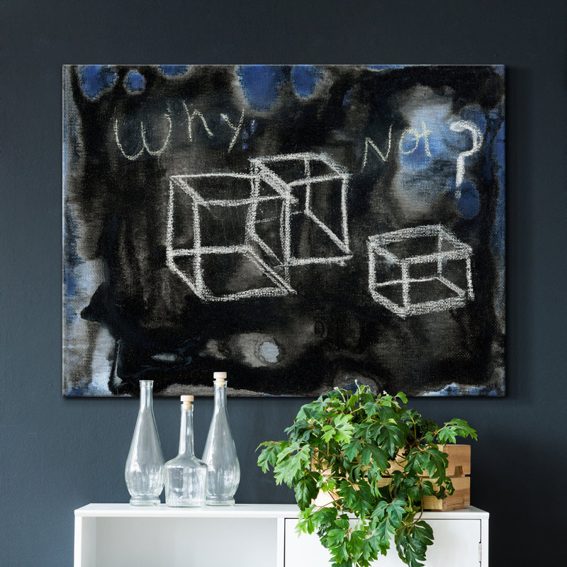 «Cubist Question», reproduction sur toile tendue, H 32 po x l 48 po x P 1 po