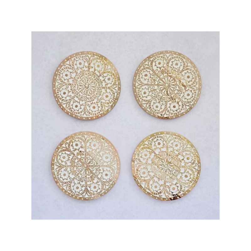 Wood Round 1 Piece Trivet