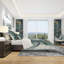Ensemble de housse de couette chic et métallique Metallic Indigo and Gold II - Microfibre polyester-38758694