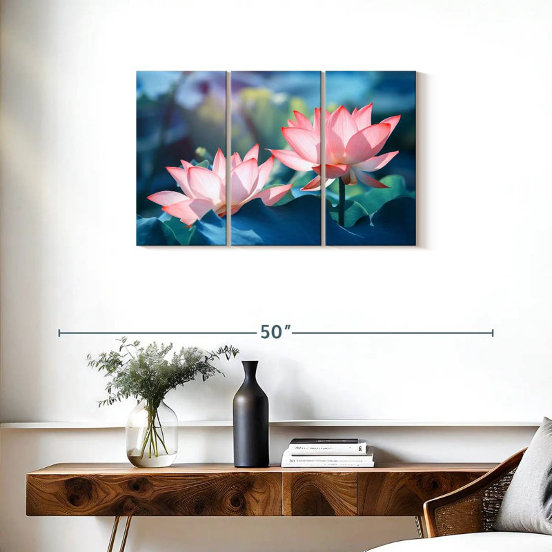 Fleurs de lotus Harnek, H 20 po x l 33 po