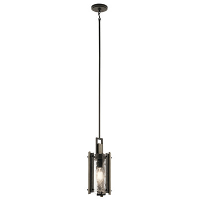 Luminaire suspendu cylindrique simple à 1 lumière Pelle