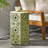 14" Side Table With Sunburst Cut Out Design, Green-2114940659-2114940658