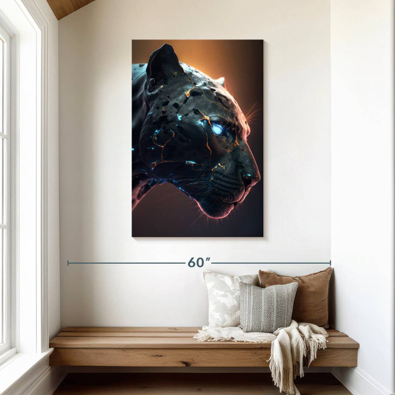 Brampt The Panther's Face, 45" H x 30" W