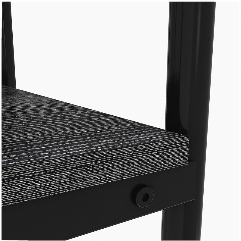 Table d'appoint moderne 2 pièces avec plateau en verre trempé et panneau de fibres à densité moyenne, table de salon moderne