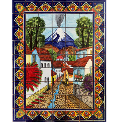Murale TalaMex Volcano Clay Talavera