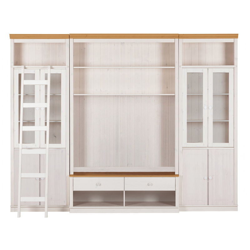 Delmonta TV Stand for TVs up to 55", White Honey