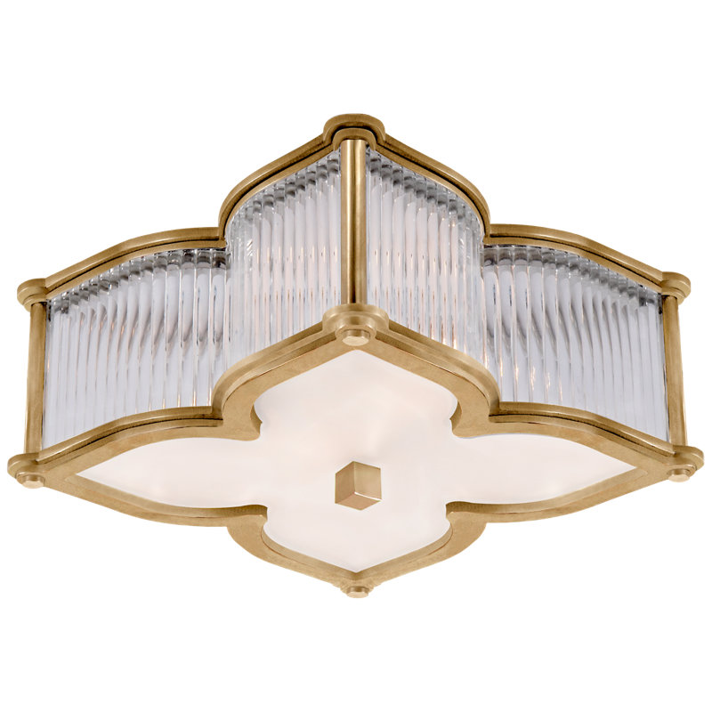 Lana 2 - Light Flush Mount, Natural Brass