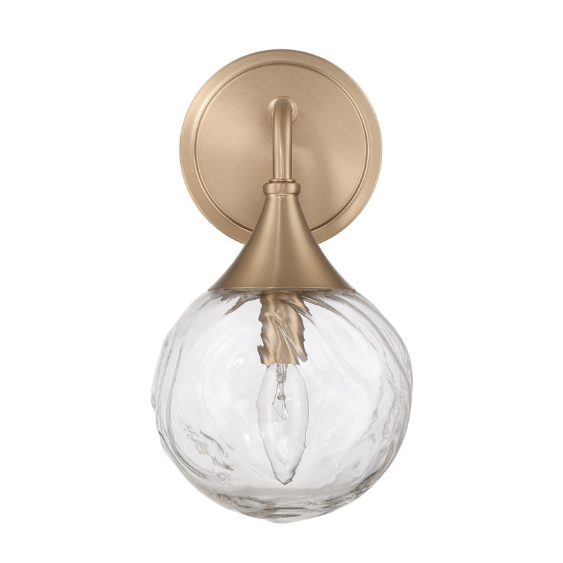 Reflection 1 Light Wall Sconce in Premium Bronze