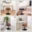 Tabouret de coiffeuse en cuir-70531911-70531913
