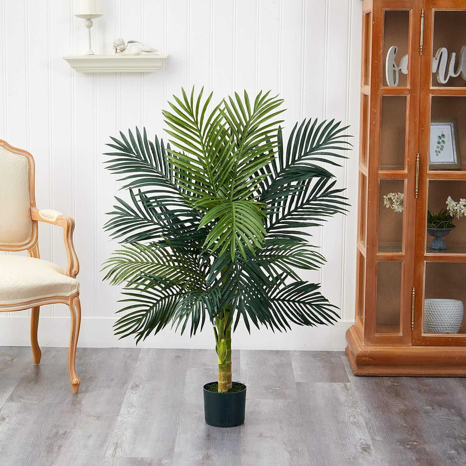 Primrue Charlack Artificial Palm Tree Plant in Planter & Reviews | Wayfair