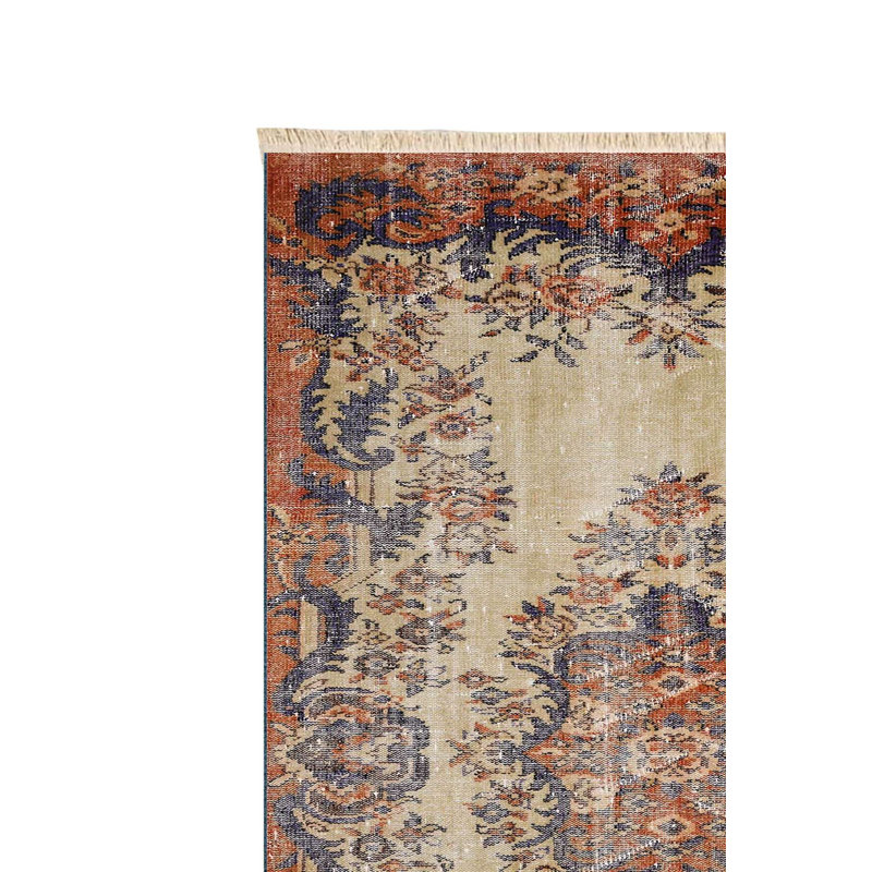 🍂 Rustic Autumn Medallion Distressed Area Rug
