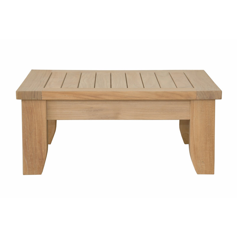 Luxe Outdoor Teak Ottoman